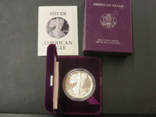 2005-W Proof $1 American Silver Eagle Box OGP /& COA