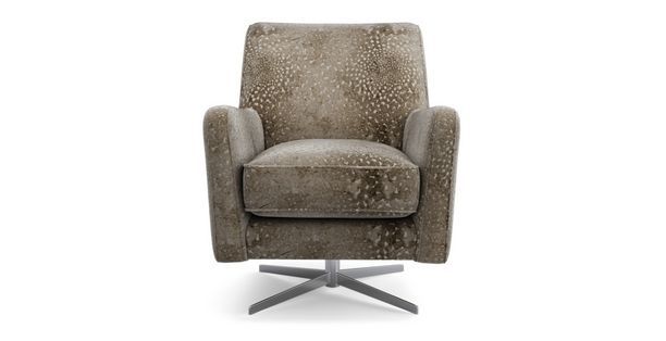 sophia patterned accent swivel chair sophia dfs living room