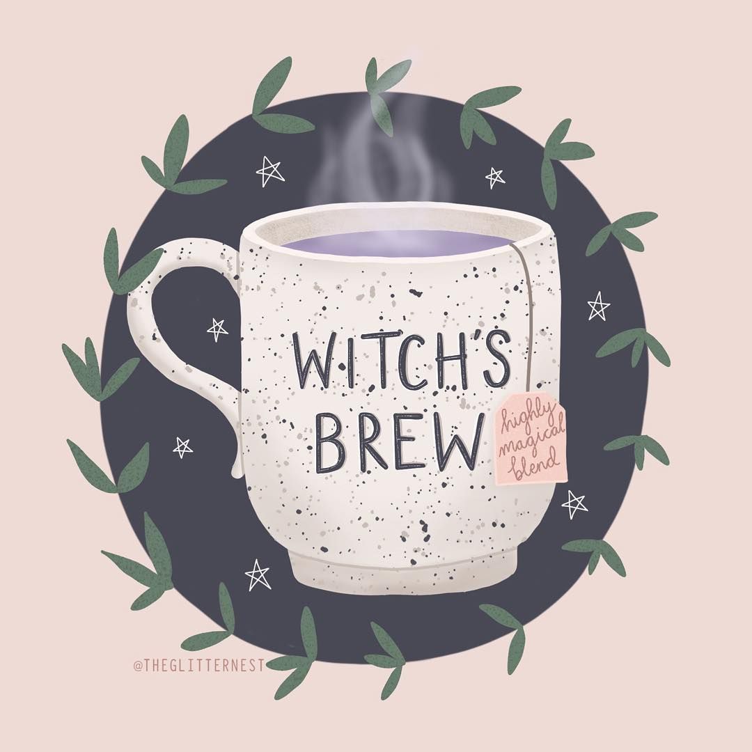 Fall Office Autumn Halloween Kitchen Decor Illustration Wall Art for Bedroom Foodie Art Print Witch/'s Brew Things for the Cauldron