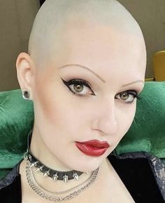 Blouse nylon Shaved hair women Bald girl Shaved head women Blouse nylon Shaved hair women Bald girl Shaved head women