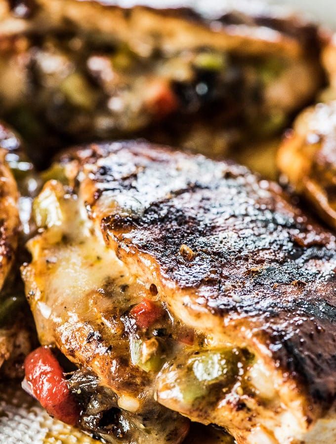 Cheesy Fajita Stuffed Chicken - Grilled stuffed chicken recipes #grilled #stuffed #chicken #recipes Cheesy Fajita Stuffed Chicken
