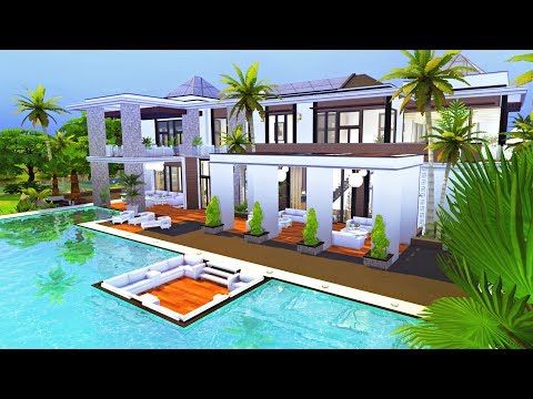 MODERN VILLA SIMS 4 BASE GAME Sims 4 Speed Build