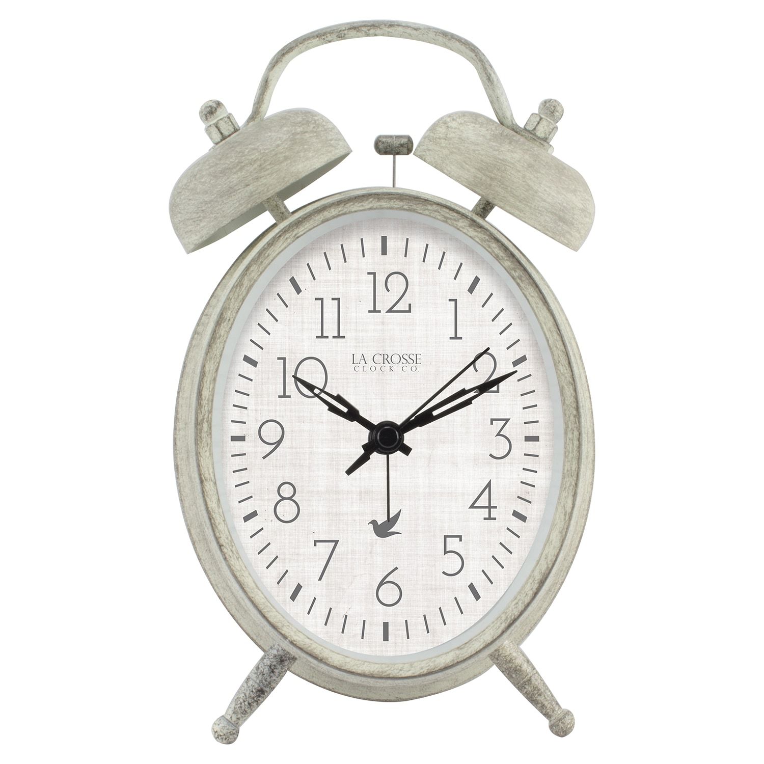 La Crosse Technology Analog Twin Bell Alarm Clock In 2020 Alarm Clock Clock Table Clock