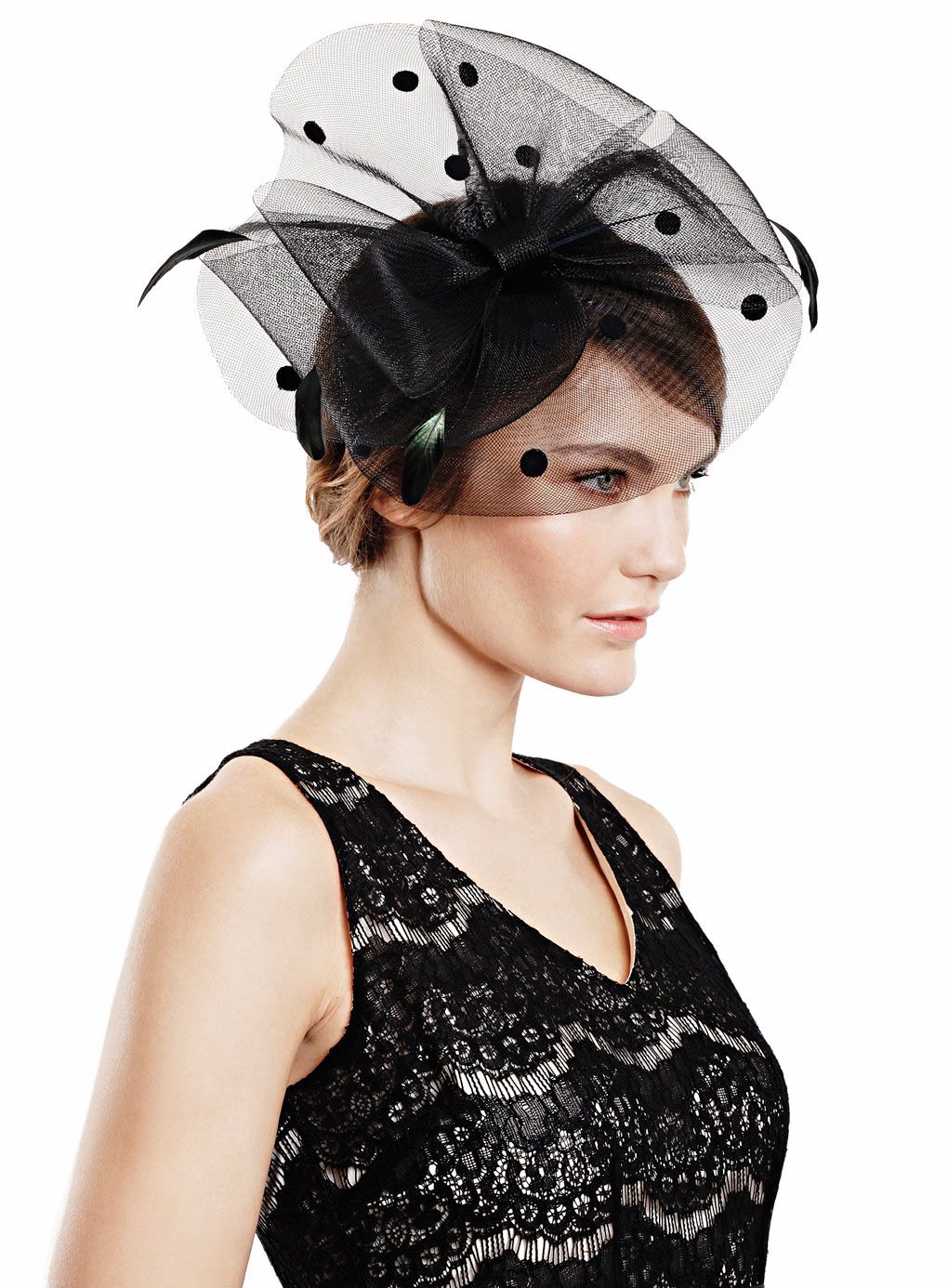 Black Spot Crin Bow Fascinator Hats Fascinators Women Bhs Black Spot Crin Bow Fascinator Hats Fascinators Women Bhs