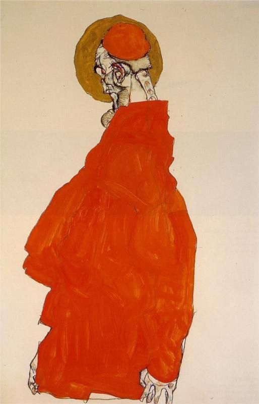1913 Framed Art Print Egon Schiele The Dancer