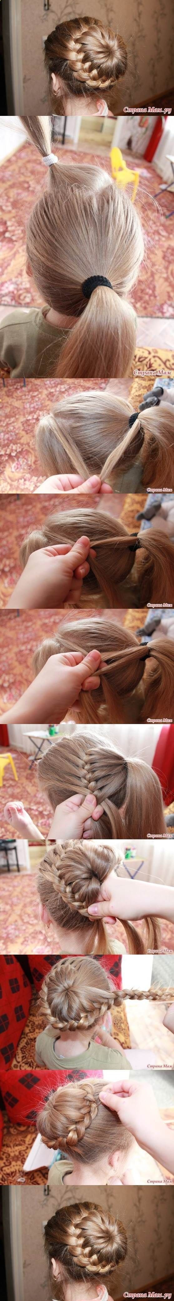 #braided #braids #around #weave #every #tail #girl #how #can #try #bun #toHow to Weave Braids Around...