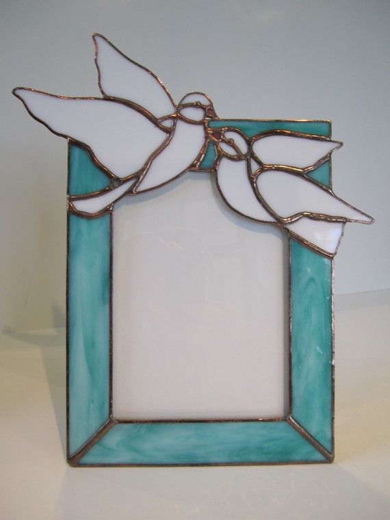 Dove Picture Frame Stained Gl Pinterest Pictures Dove Picture Frame By Griffithdesigns On Etsy This Wonderful Is A Perfect Wedding Present Nothing Says Love Like Pair Of White Doves