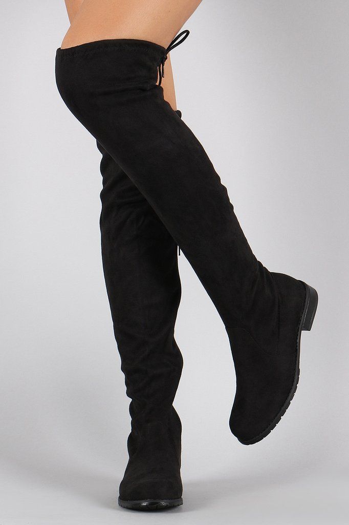 over knee flat boots
