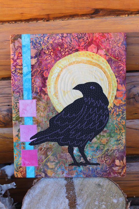 Crow Moon Applique Pattern