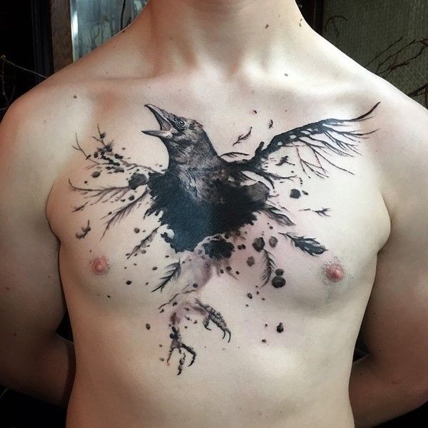 Rabe Tatto Brust zona tattoo
