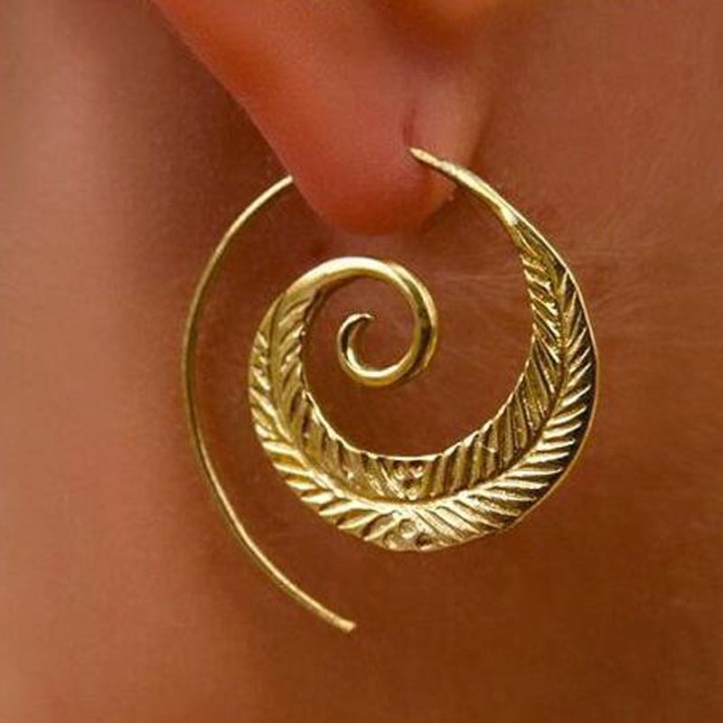 Señoras Remolino De Color Plata Pendientes Colgantes gota Fashion Jewellery