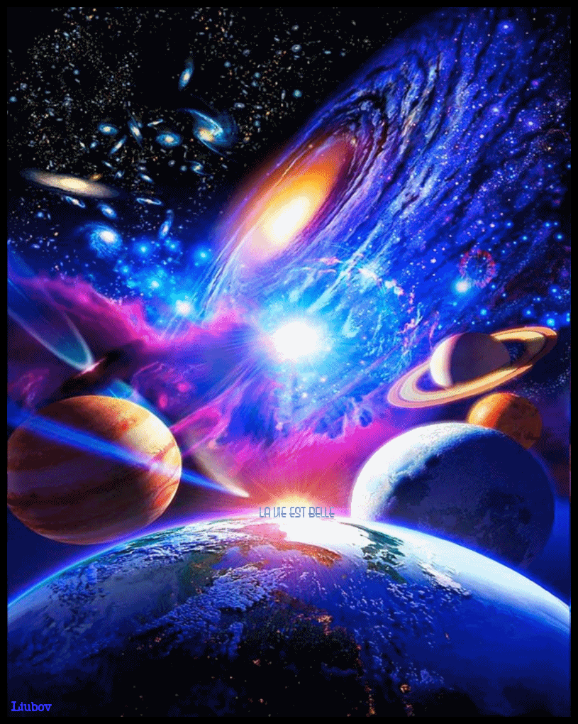 Resultado de imagem para gif animada de universo