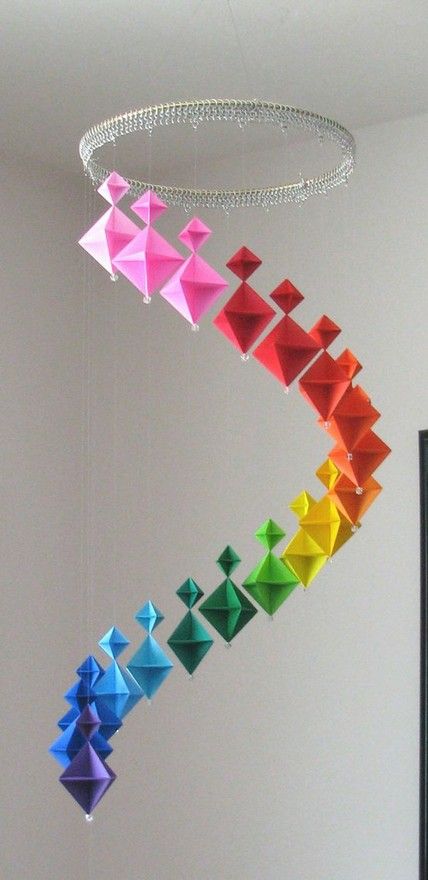 Oragami Rainbow I Want This For My Room Oragami Rainbow I Want This For My Room