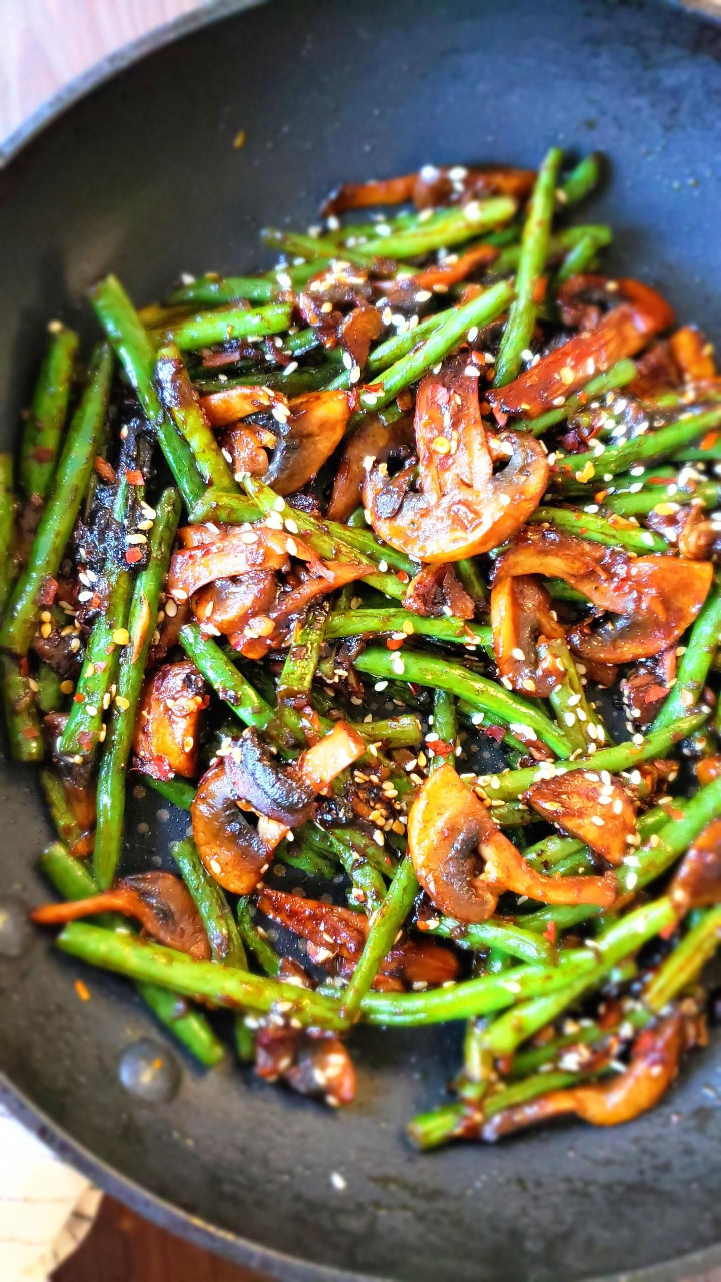 Green Beans Mushroom Stir Fry/Easy Green Beans Mushroom Stir Fry ...