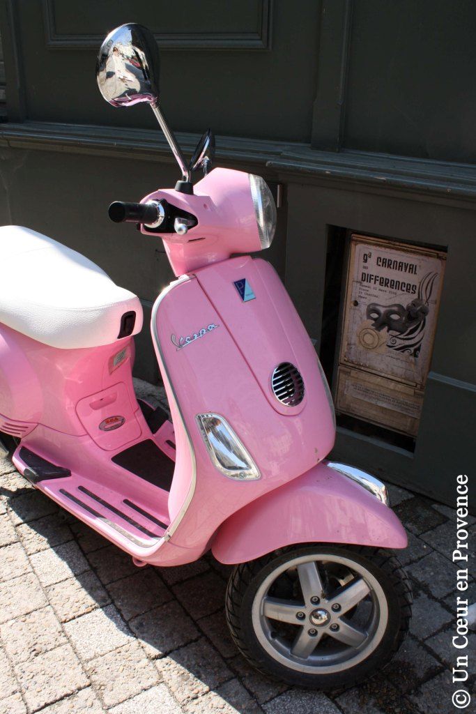 With The Approach Of Spring Pink Vespa Vespa Pink Car