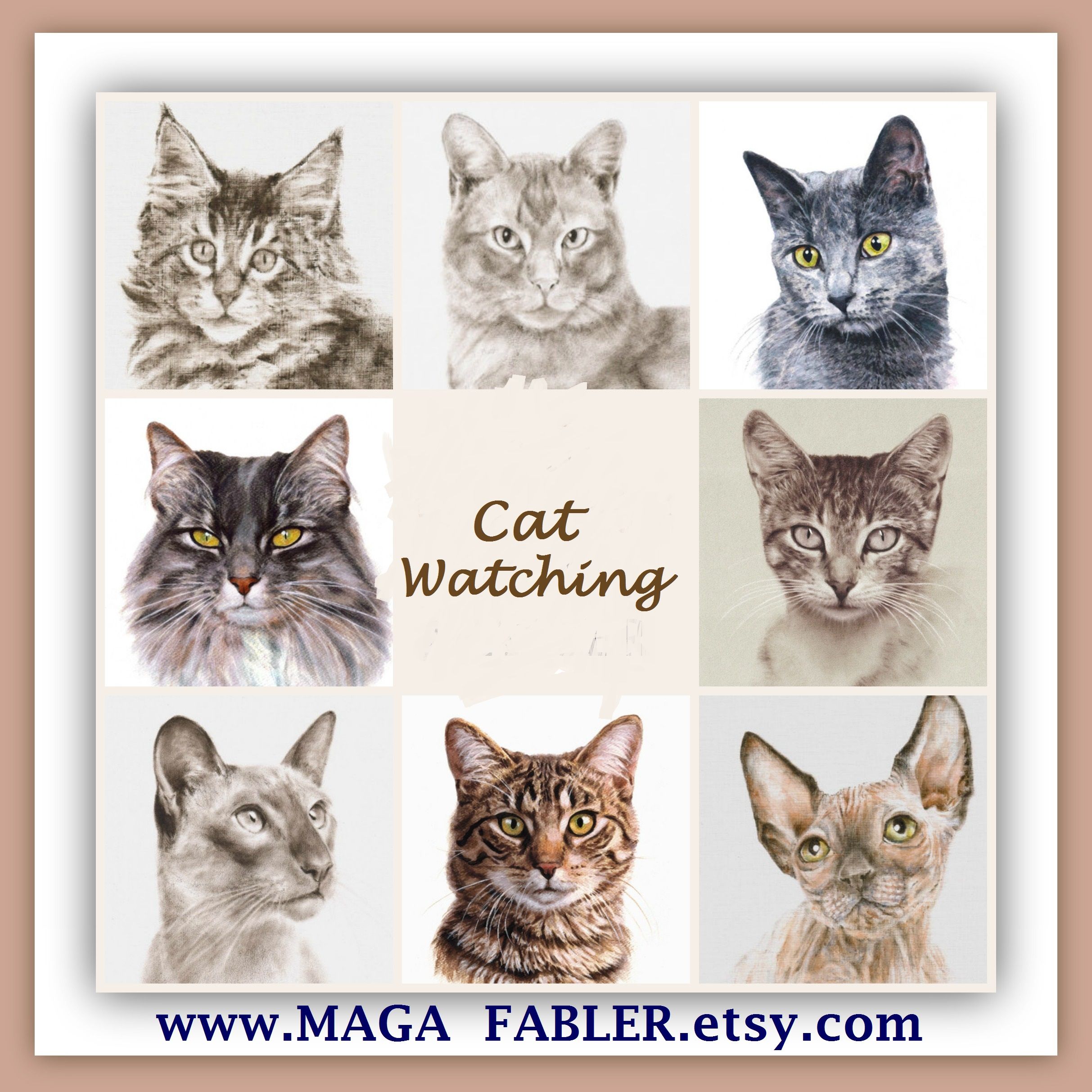 a collection of special cats see more at www magafabler etsy com aren t they amazing and also really affordable 20 off during the sps team cyber week s