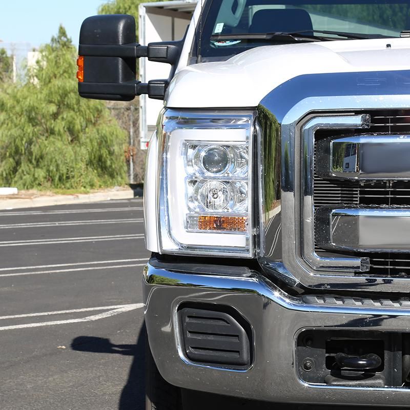 Spec-D Projector Headlights Ford F250 / F350 (2011-2016) LED C-Bar