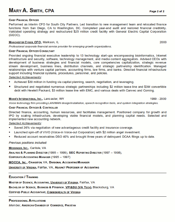 Chief Financial Officer Sample Resume Impressive Resume Sample Cfo Finance Executive Career Resumes For Manager Best . Chief Financial Officer Sample Resume Pleasing Resume Sample Cfo Finance Executive Career Resumes For Manager Best .