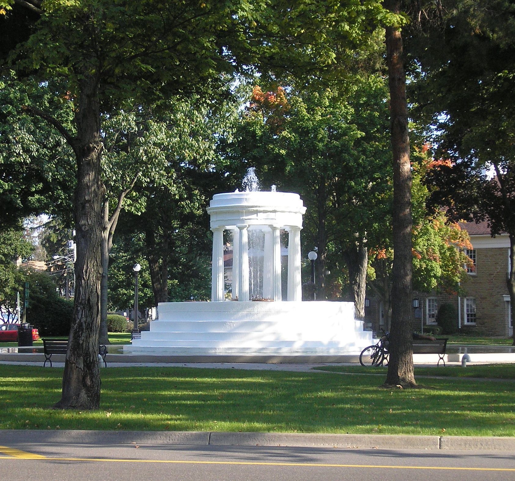 fountain at Marshall, Michigan Michigan city, Pure michigan, Marshall