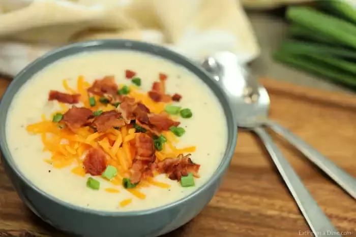 Try these delicious and easy ways to reuse leftover baked potatoes. Never waste another potato with these tasty ideas. Learn what to do with all your leftover baked potatoes with these 10 yummy ideas! #eatingonadime #potatorecipes #sidedishrecipes Easy Crock Pot Potato Soup Recipe, Crockpot Loaded Potato Soup, Smoked Sausage And Potato Recipe, Smoke Sausage And Potatoes, Slow Cooker Potato Soup, Soup Recipes Slow Cooker, Easy Crockpot, Potato Recipes, Cooking Recipes
