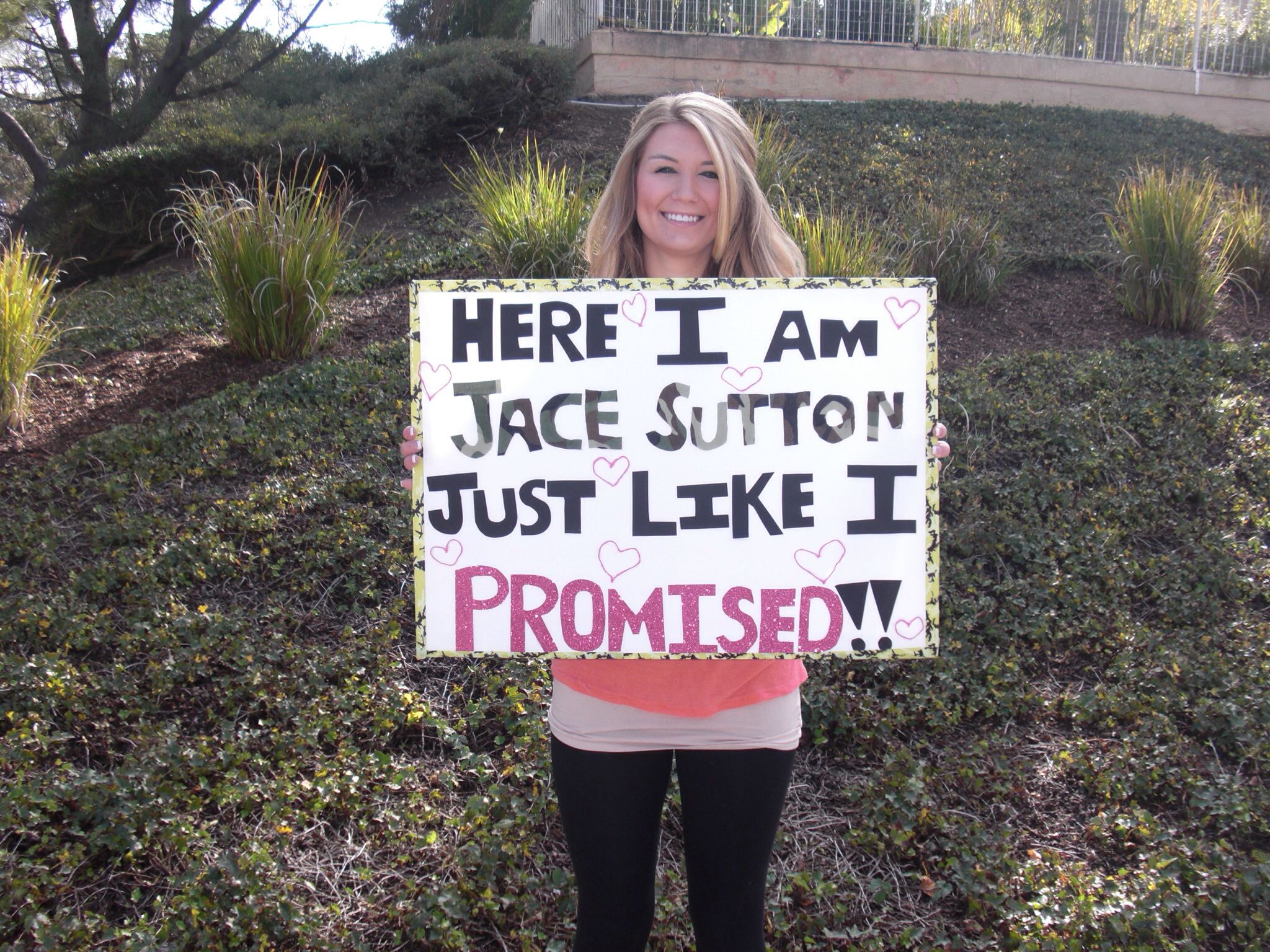 here i am just like i promised military homecoming sign usmc