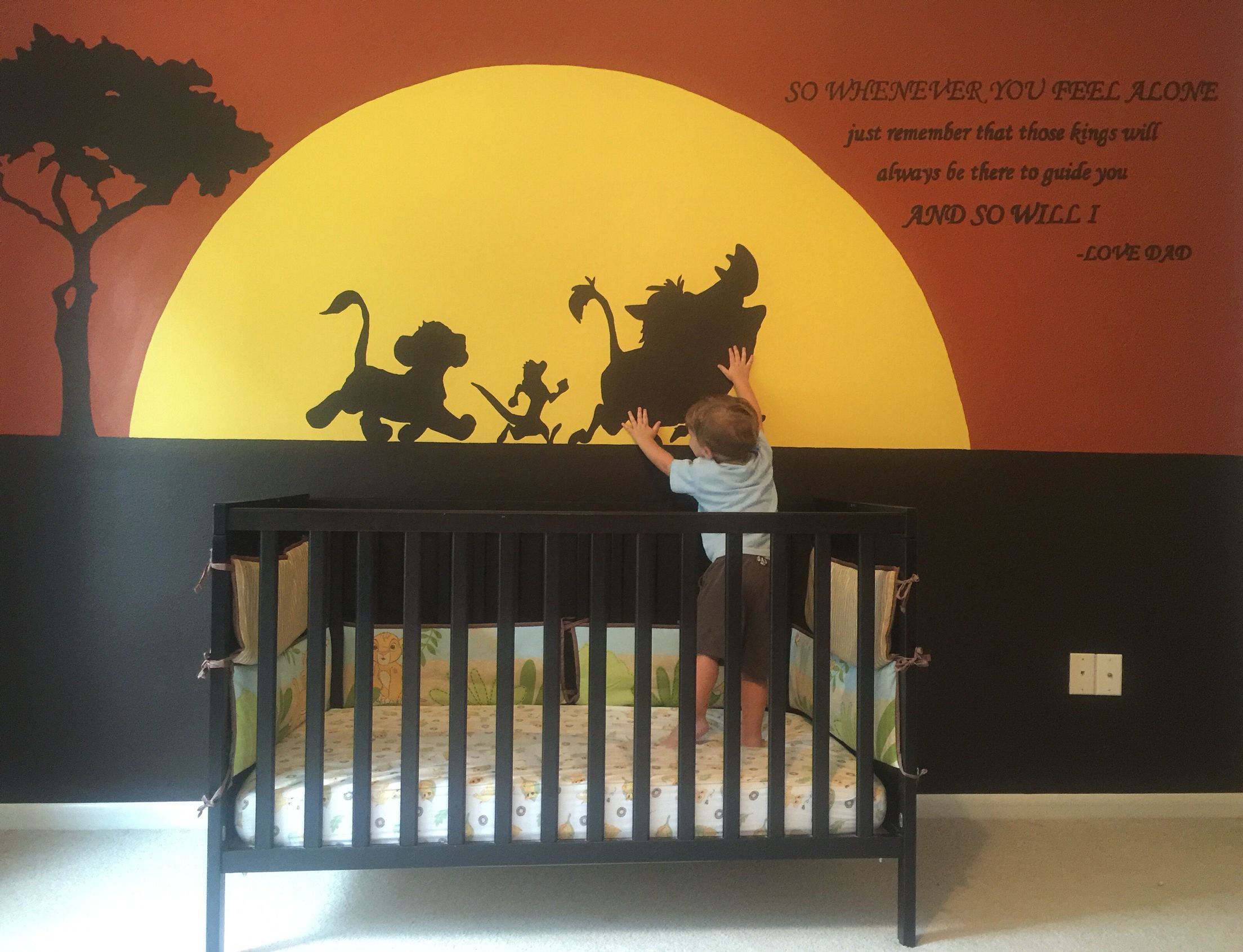 The Mural I Painted On Gunnars Wall With The Lion King Quote En