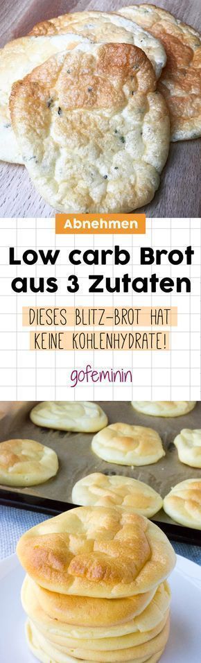 Low Carb Bread made from three ingredients: THIS Cloud Bread has NO carbohydrates! - essen Fitness...