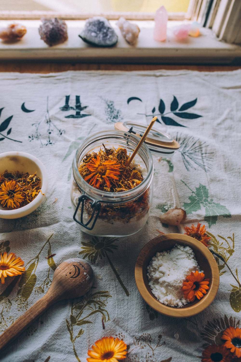 Calendula and Coconut Milk Bath Soak