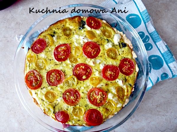 Kuchnia domowa Ani: Tarta ze szpinakiem, fetą i pomidorami Pepperoni Pizza, Feta, Pies