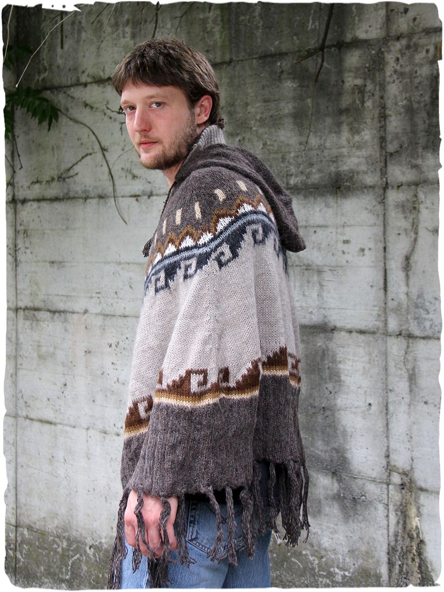 da Donna 08010035 styleBREAKER Poncho in Maglia con Motivo elaborato Lavorato a Maglia su Collo Alto e Orlo Frange da Donna 08010035 styleBREAKER Poncho in Maglia con Motivo elaborato Lavorato a Maglia su Collo Alto e Orlo Frange