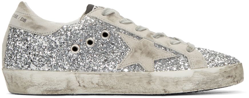 golden goose glitter silver