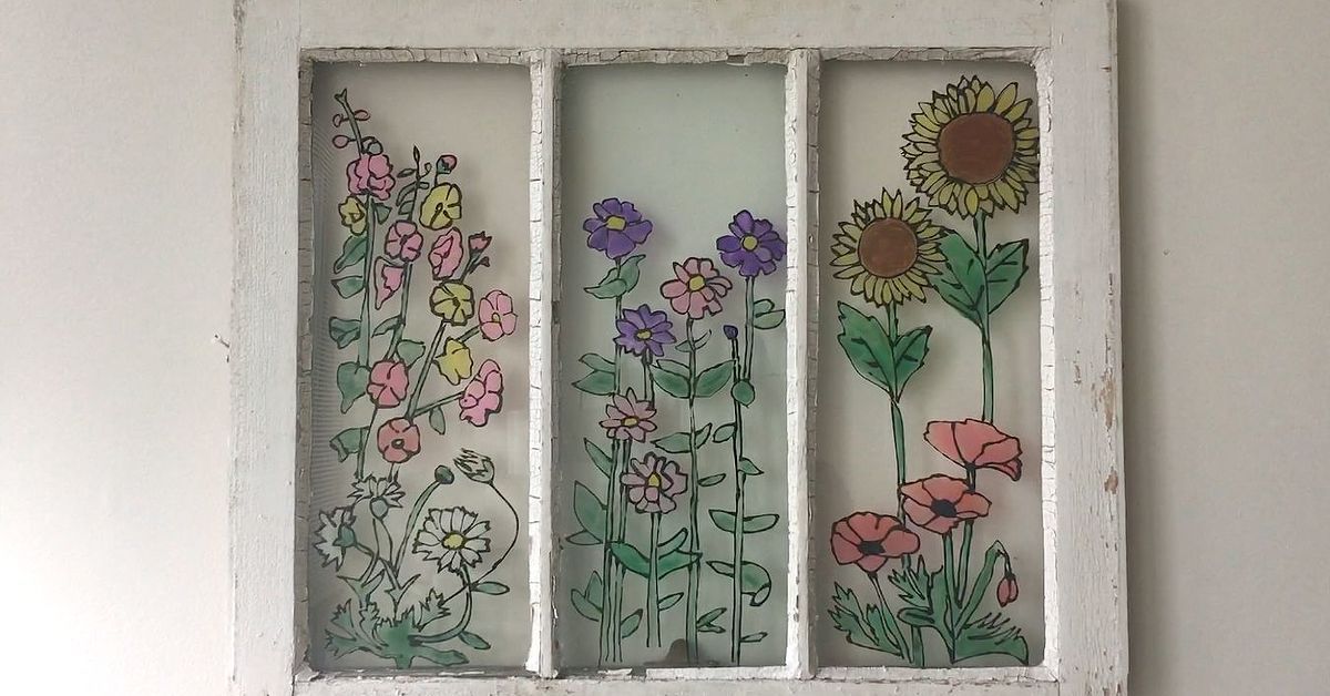 diy stained glass with glue