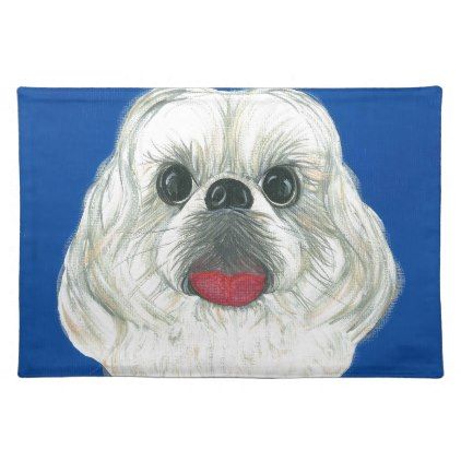 My Darling Shih Tzu Cloth Placemat Shih Tzu Puppy Dog Dogs