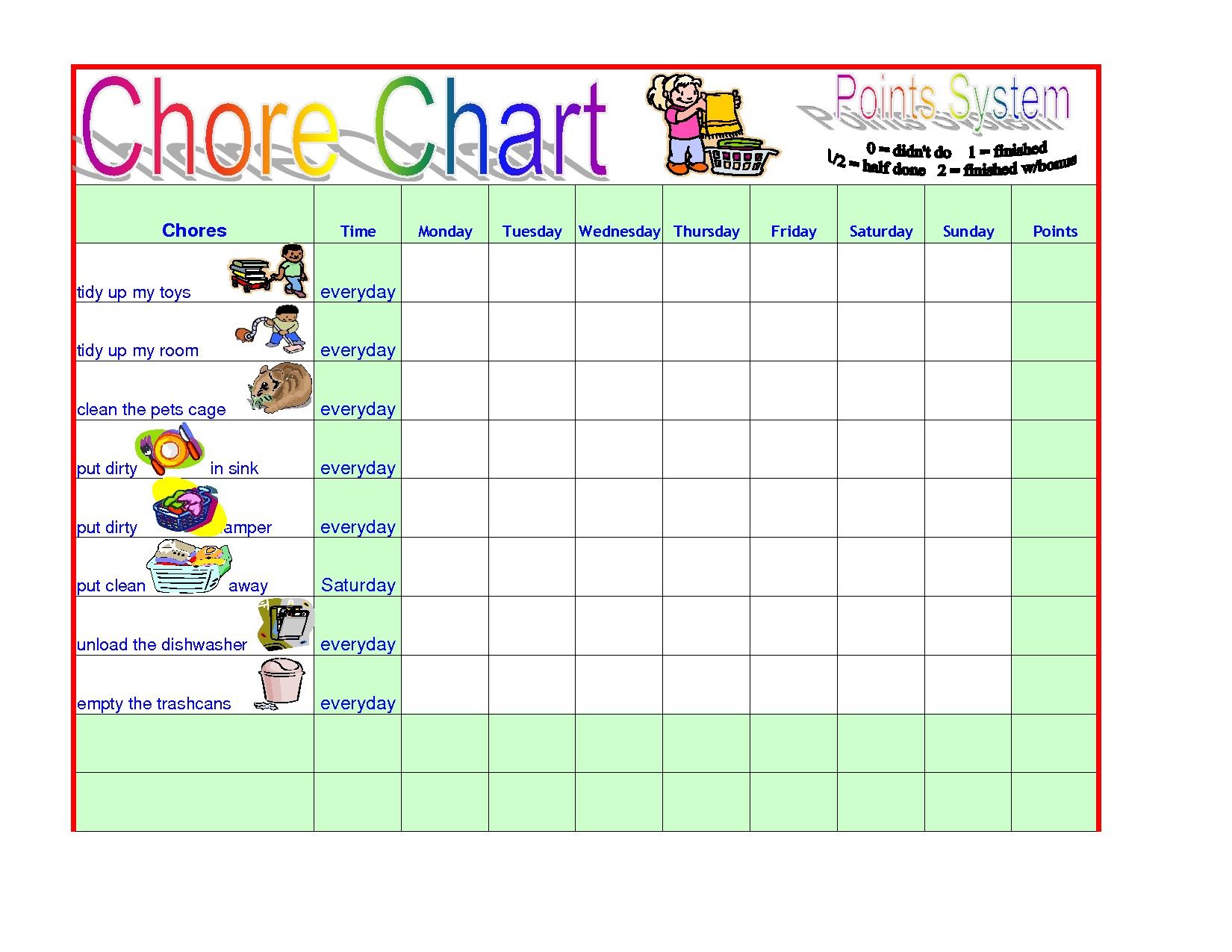 Chore Chart for Adults Templates Lovely 29 Of Free Editable Chart Chore Chart for Adults Templates Lovely 29 Of Free Editable Chart