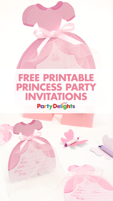 free printable princess invitations
