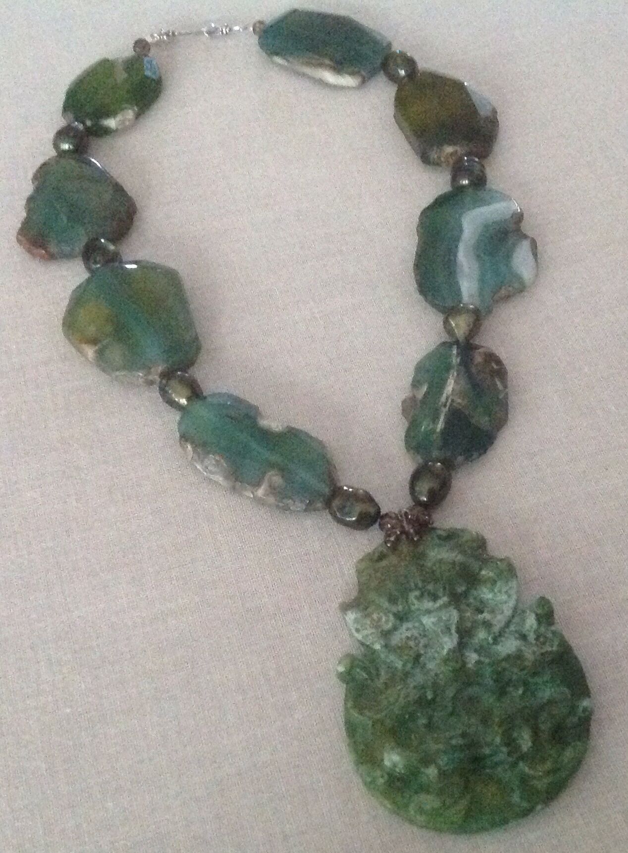 New Fall Rae Ann Creations Carved Jade Fresh Water Pearls And Agate Kolyeler Taki Boncuk New Fall Rae Ann Creations Carved Jade Fresh Water Pearls And Agate Kolyeler Taki Boncuk