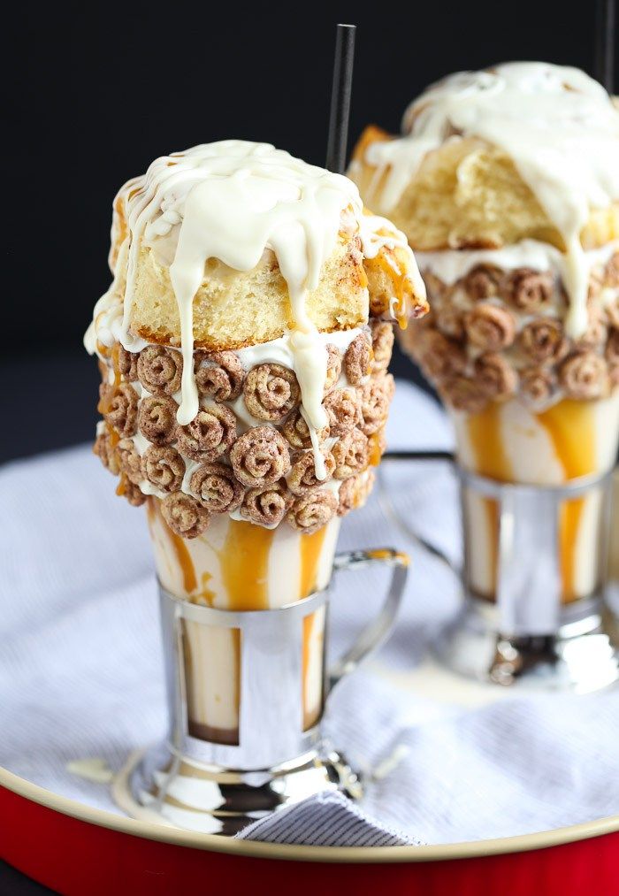Cinnamon Roll Milkshakes Ala Black Tap Crazy Over The Top But
