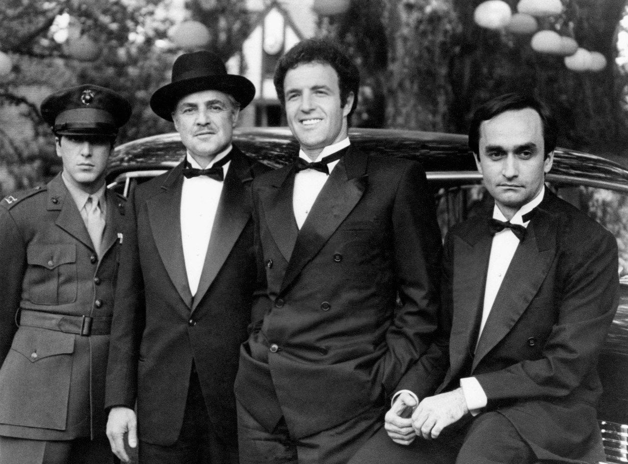 The Godfather (1972). Al Pacino, Marlon Brando, James Caan and John
