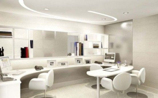 Office Workspace Designer Desks For Home Office Cool Workspaces Design With Artistic Creativity Cool Wo Gray Home Offices Workspace Design Office Inspiration