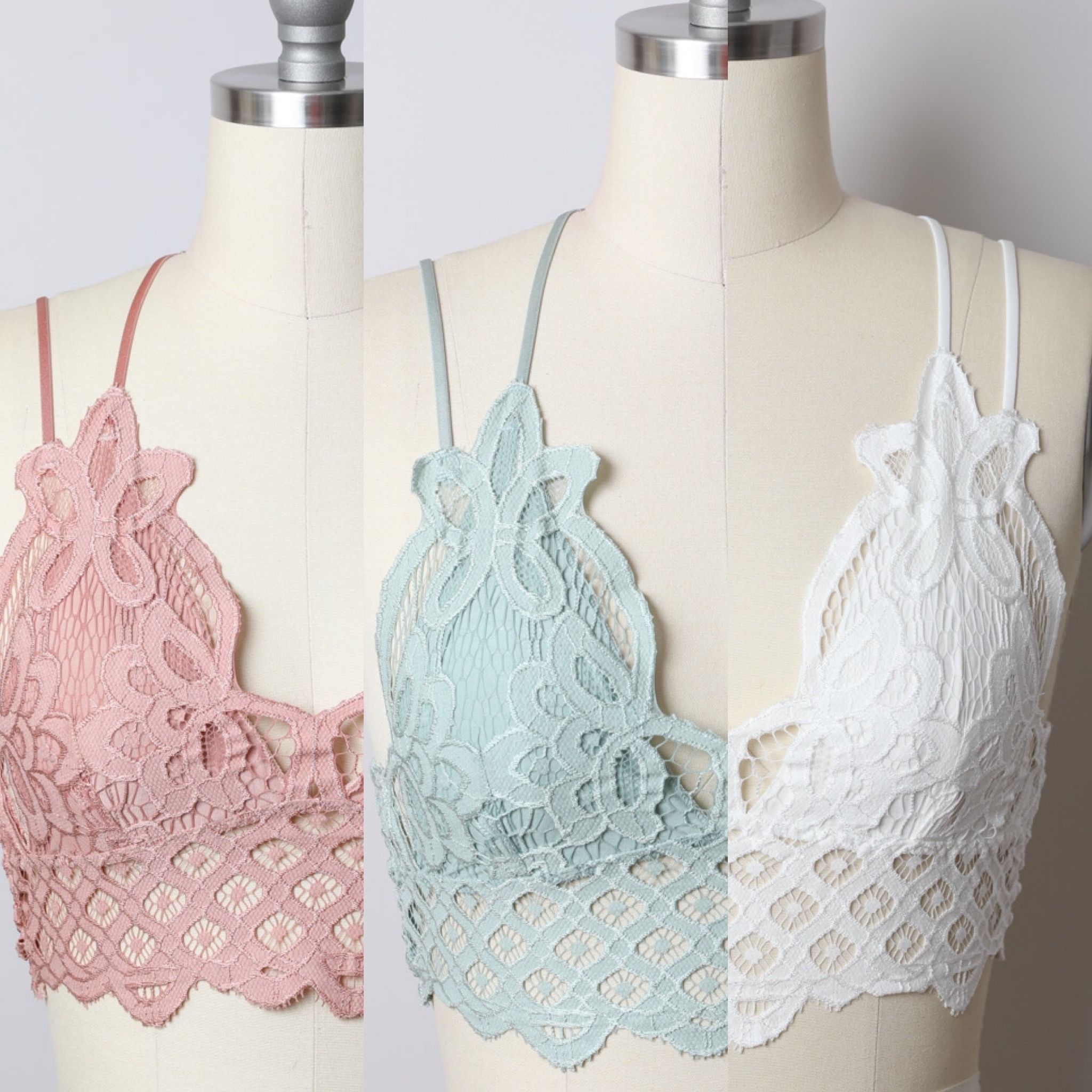 So Darn Cute Bralettes | Bralette, White lace bralette, Lace longline