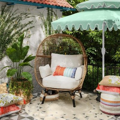 Southport Patio Egg Chair Linen Opalhouse In 2019 My Dream Southport Patio Egg Chair Linen Opalhouse