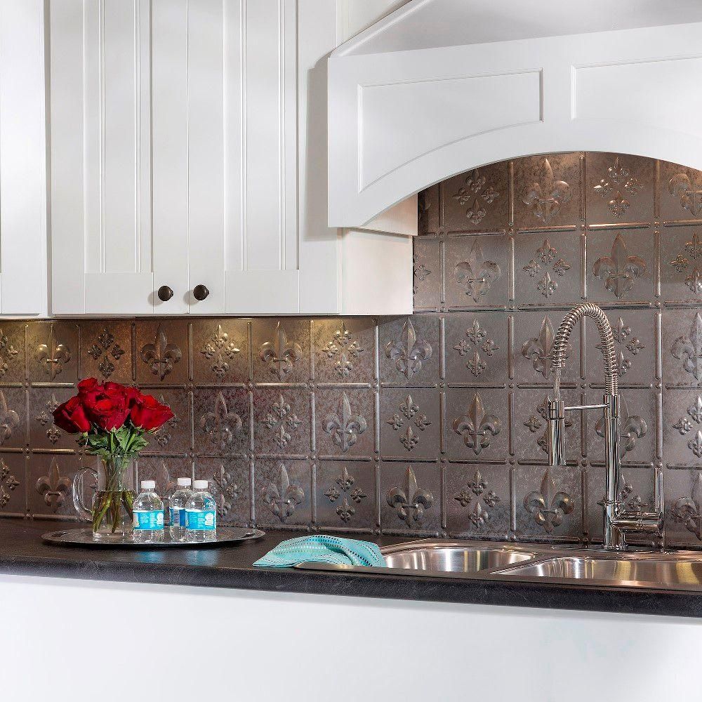 6 x 6 Sample Fasade Easy Installation Traditional 1 Matte White Backsplash Panel for Kitchen and Bathrooms