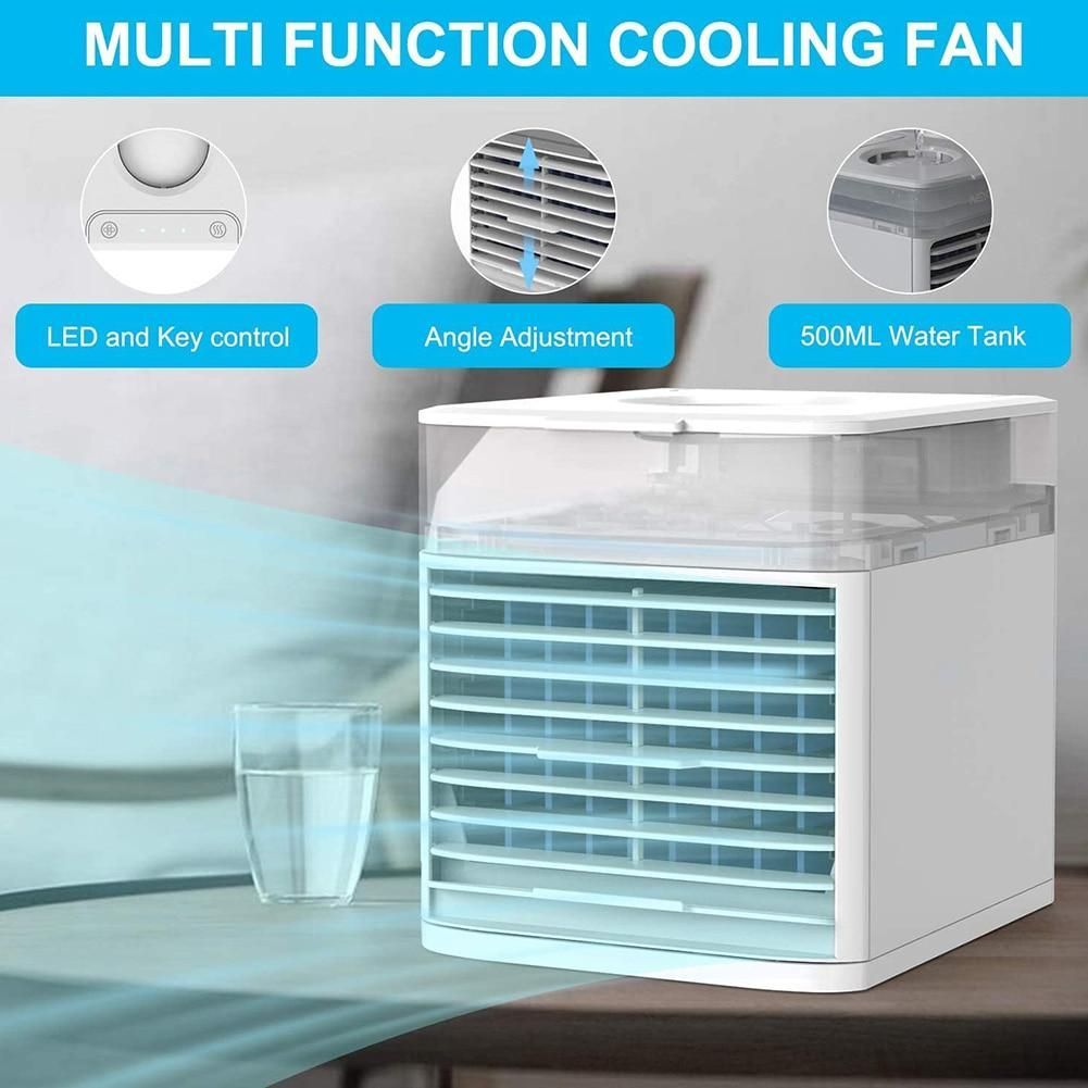 About the product:- We have regular and sterilized models to choose from- UV sterilization- Short-wave ultraviolet radiation can effectively clean bacteria in the water tank and blow out purified air- USB Mini Portable Air Conditioner Humidifier Purifier 7 Colors Light Desktop Air Cooling Fan Air Cooler Fan for Office HomeFeatures & Functions:- Using evaporative technology, it turns everyday cold water, via a special filter, into cool, clean air that will relax you, as well as keep you cool Ple Usb, Air Cooler Fan, Mobile Desk, Buy Electronics, Electronics Accessories, Desktop, Humidifier, Clean Air, Cooling Fan
