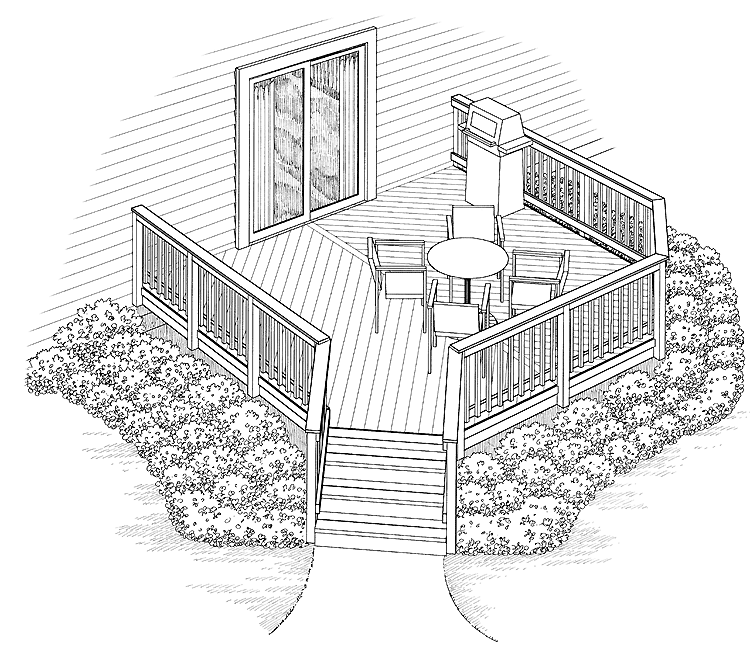 Eplans Deck Plan Informal Outdoor Living E From House Eplans Deck Plan Informal Outdoor Living E From House Code Hwepl74985
