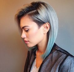 Silver Long Bob Waves Shaved Side Google Search Hair Silver Long Bob Waves Shaved Side Google Search