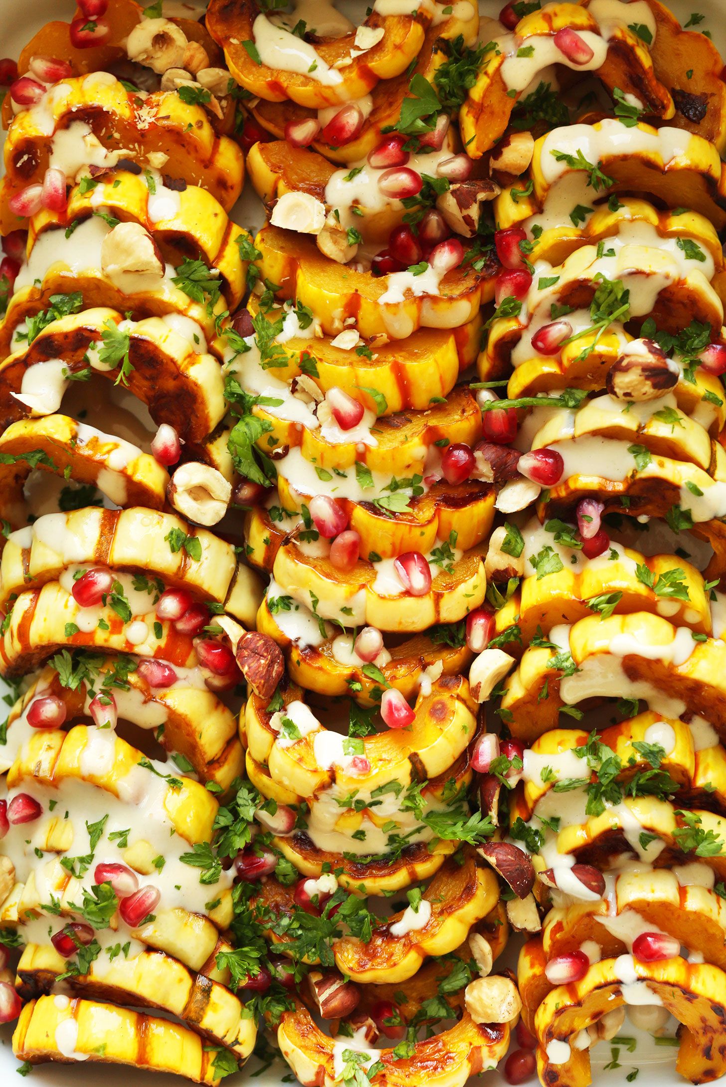 Delicata Squash Bake With Tahini Sauce Delicata Squash Bake With Tahini Sauce
