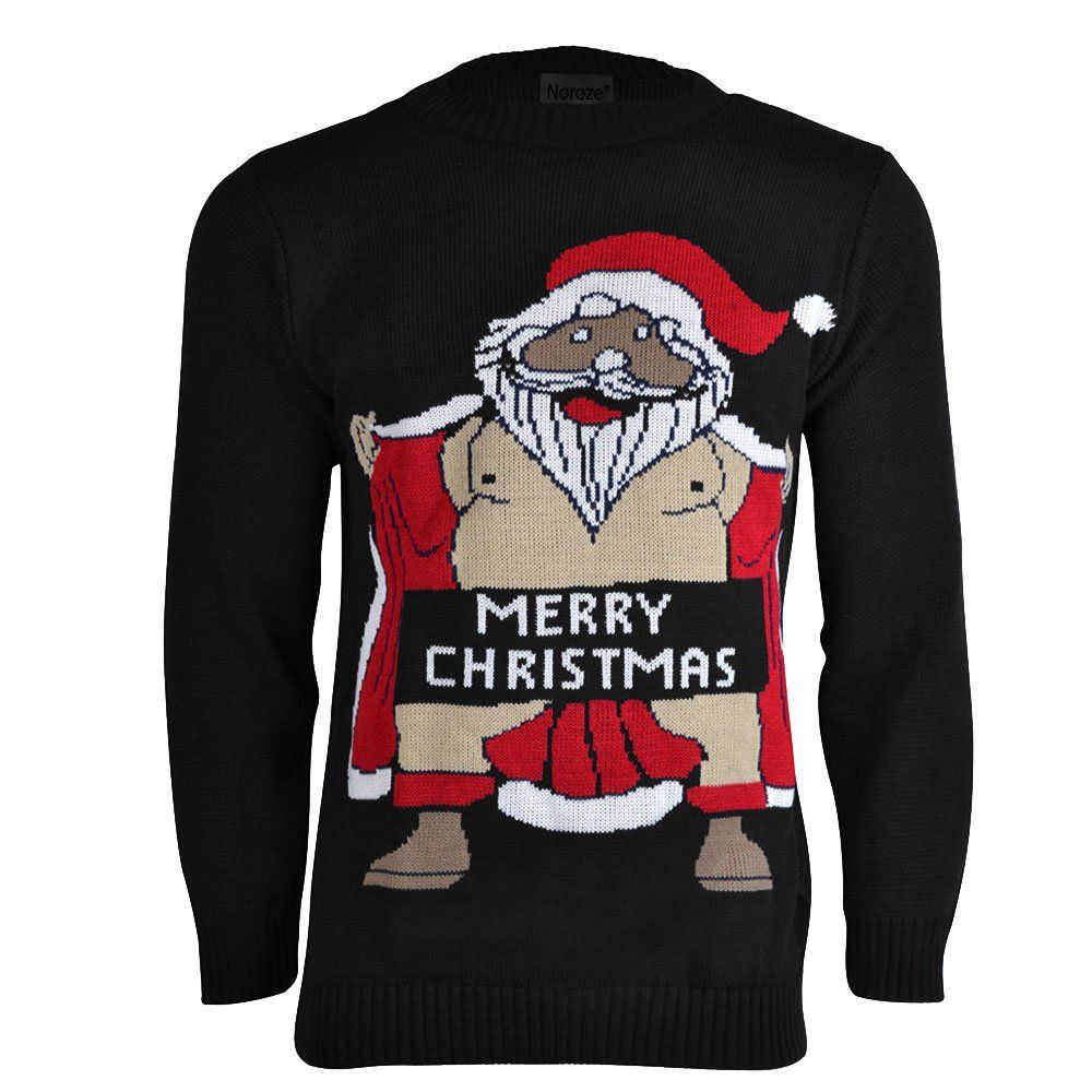 New Mens Christmas Xmas Jumper Sweater Novelty Jumpers Ugly Pullover Santa Funny
