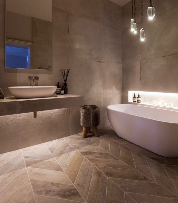 How to design the perfect spa inspired bathroom - Spa bathroom - Timber bathroom - Luxury bathroom tiles - Large bathroom tiles - Luxury bathroom design ideas Bathroom Spa Decor Ideas, Spa Bathroom Design, Luxury Bathroom Tiles, Bathroom Wall Tile, Trendy Bathroom, Bathroom Inspiration, Modern Bathroom, Bath Tiles, Trendy Kitchen