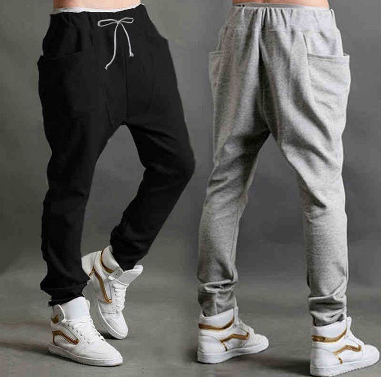 2015 Korean Hip Hop Trousers Sports Baggy Tapered Pants Lover's Harem Pants Cool | Men sport ...