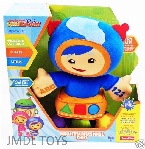 Team Umizoomi Mighty Musical Geo Plush Doll 12 H Interactive Sings Talks New Plush Dolls Team Umizoomi Musicals - team umizoomi roblox